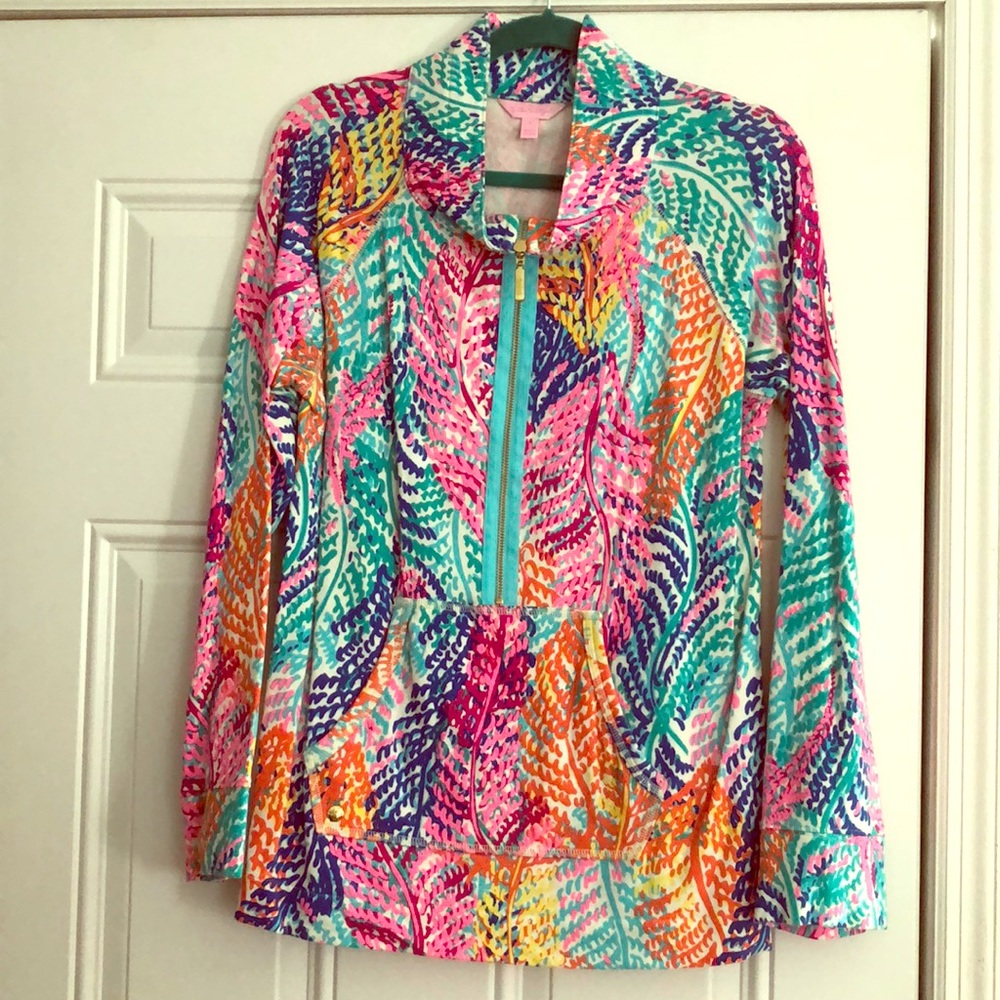 EUC Lilly Pulitzer Electric Feel Skipper Popover